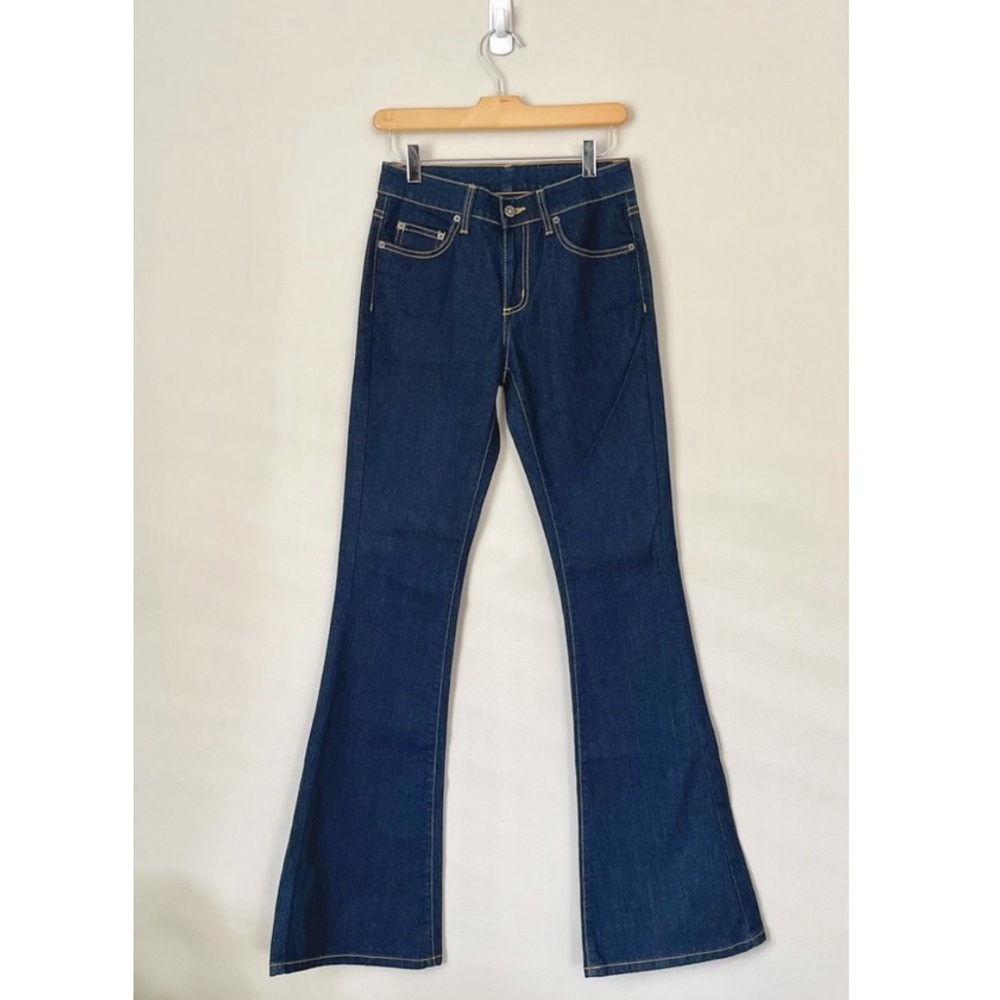 Carmar Mid-Rise Dark Rinse Ultra Flare Stretch Jeans